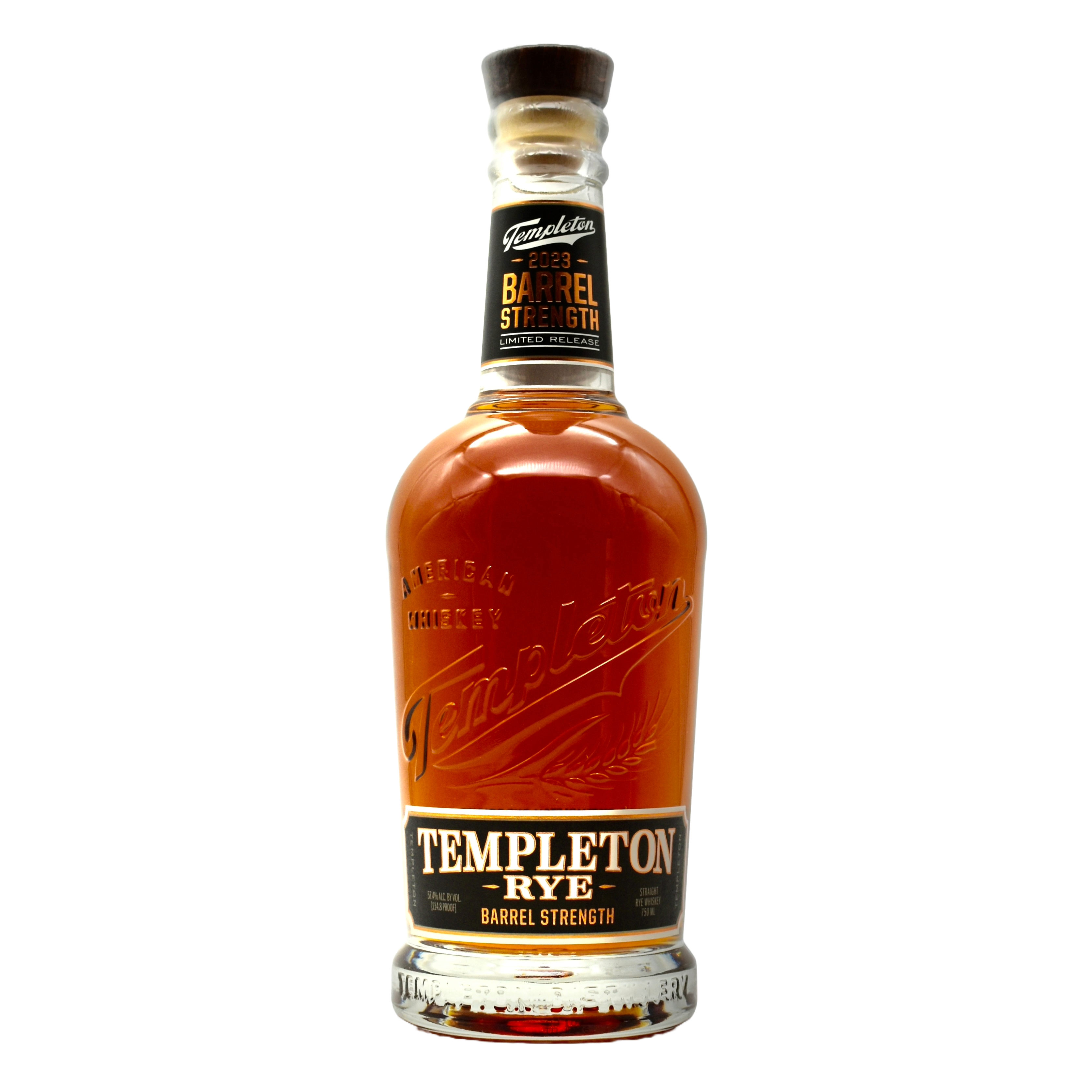Templeton Rye Whiskey Barrel Strength 750ml