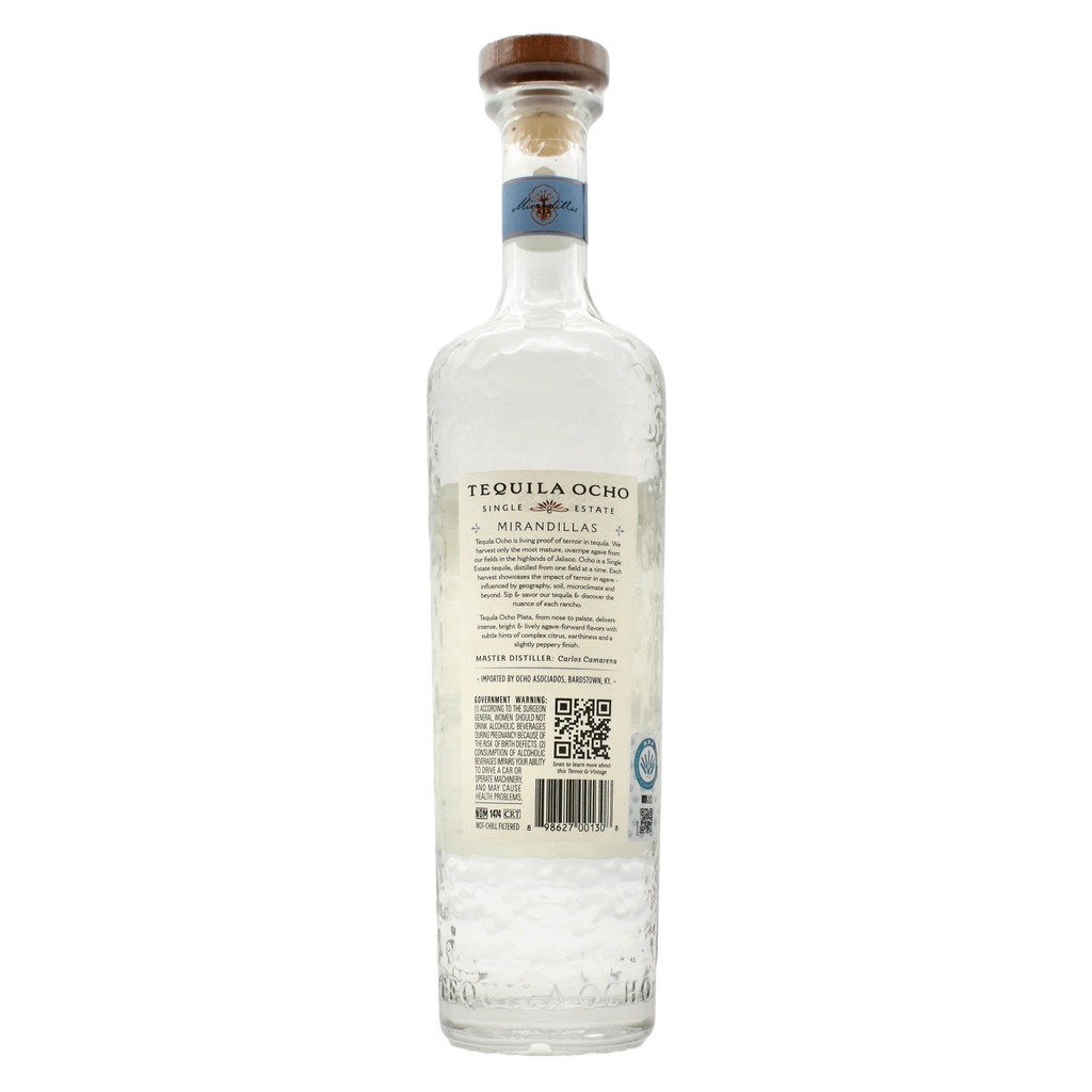 Tequila Ocho Plata 750ml