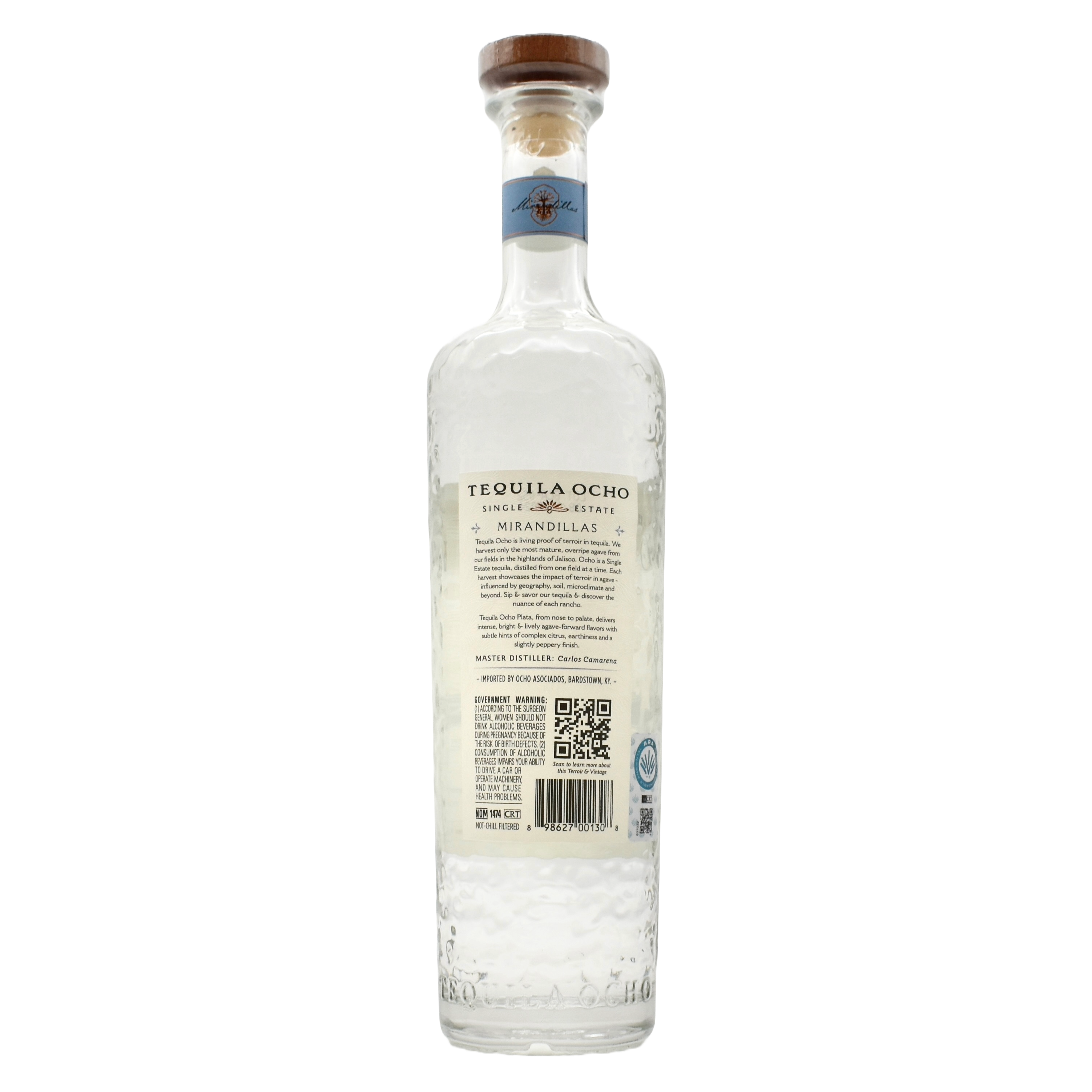 Tequila Ocho Plata 750ml