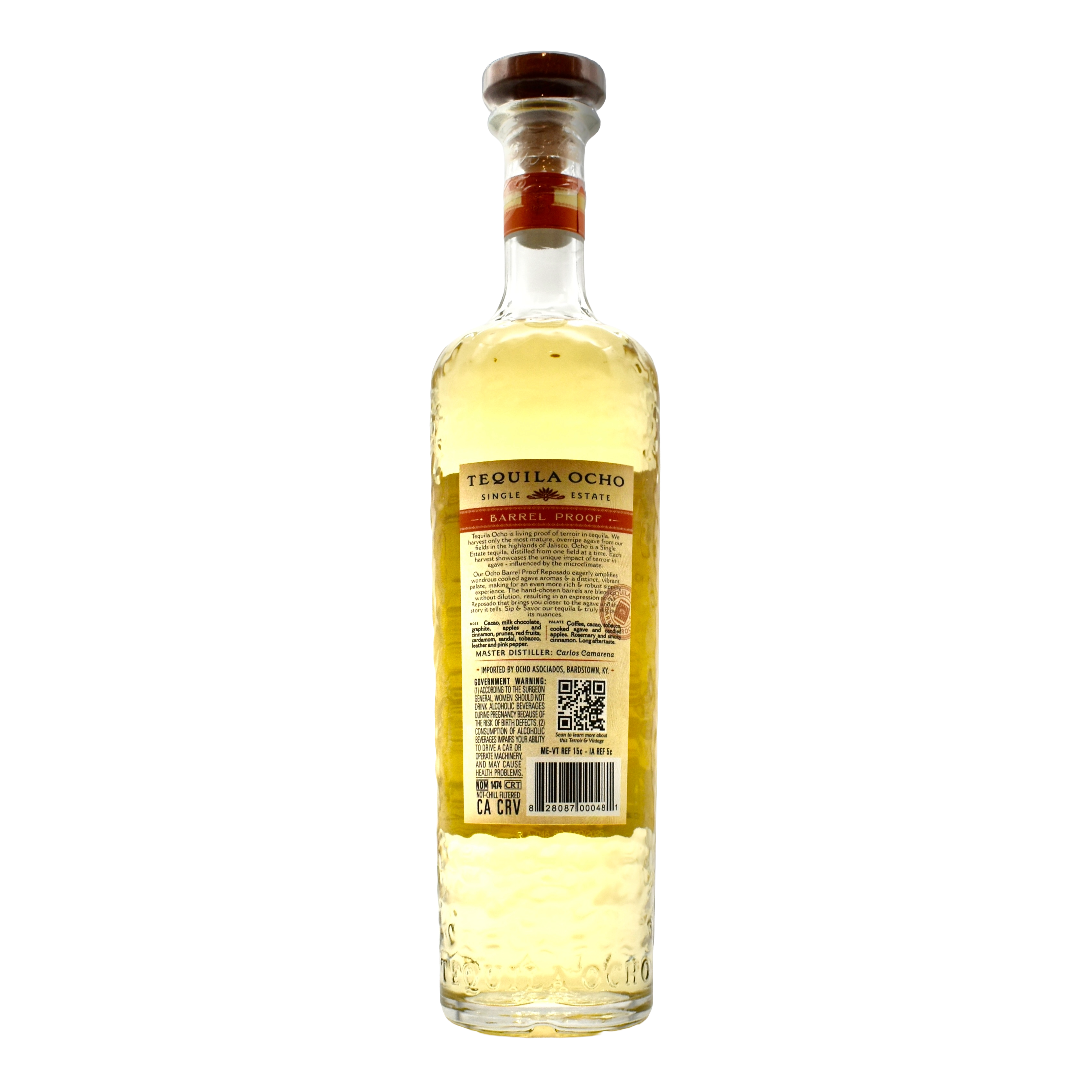 Tequila Ocho Reposado Barrel Proof 750ml