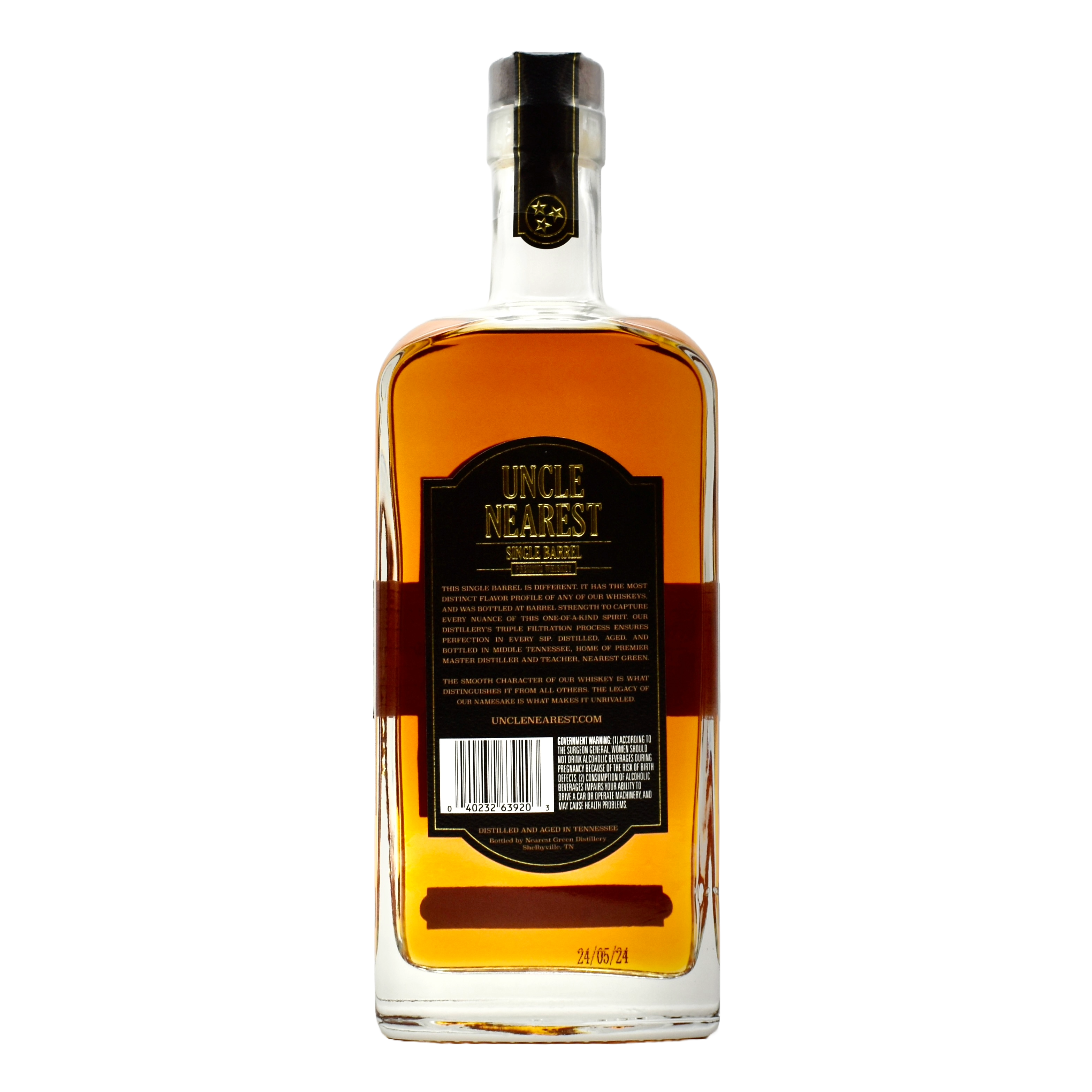 Uncle Nearest Single Barrel Whiskey 750ml