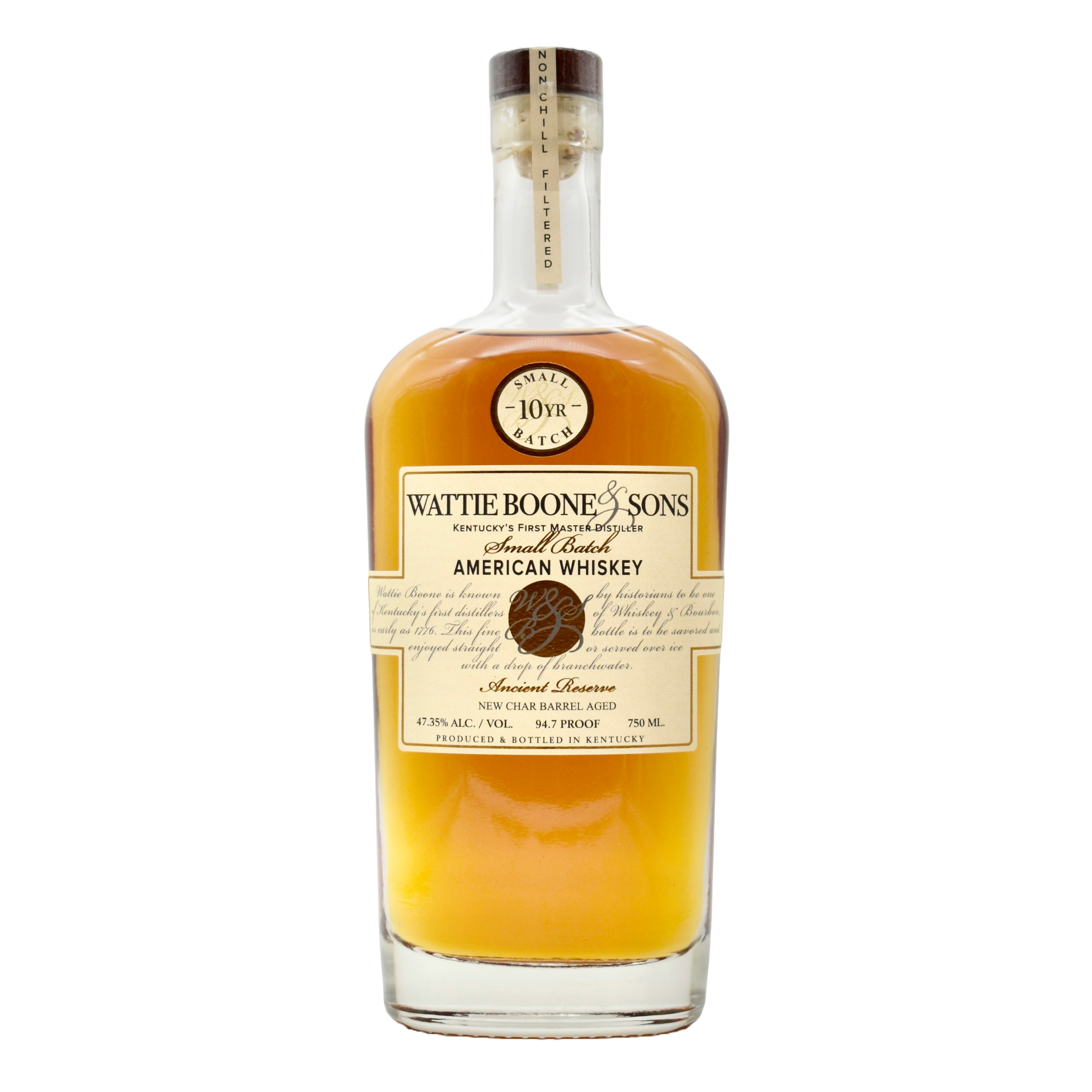 Wattie Boone Whiskey 10 Year 750ml