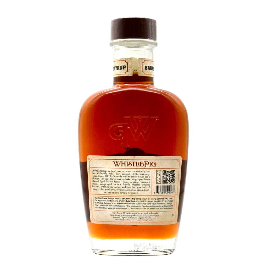 WhistlePig Barrel Aged Maple Syrup 375ml