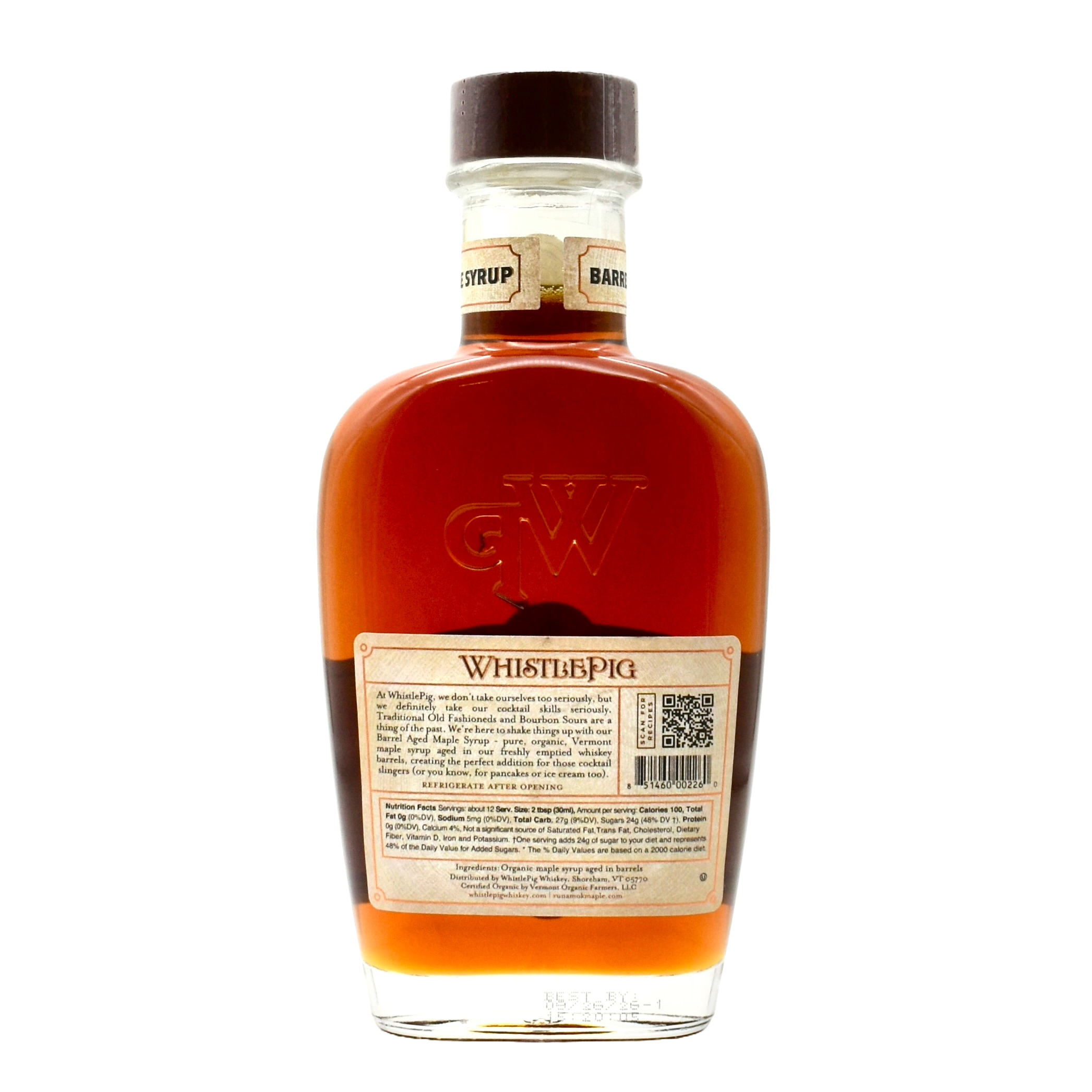 WhistlePig Barrel Aged Maple Syrup 375ml