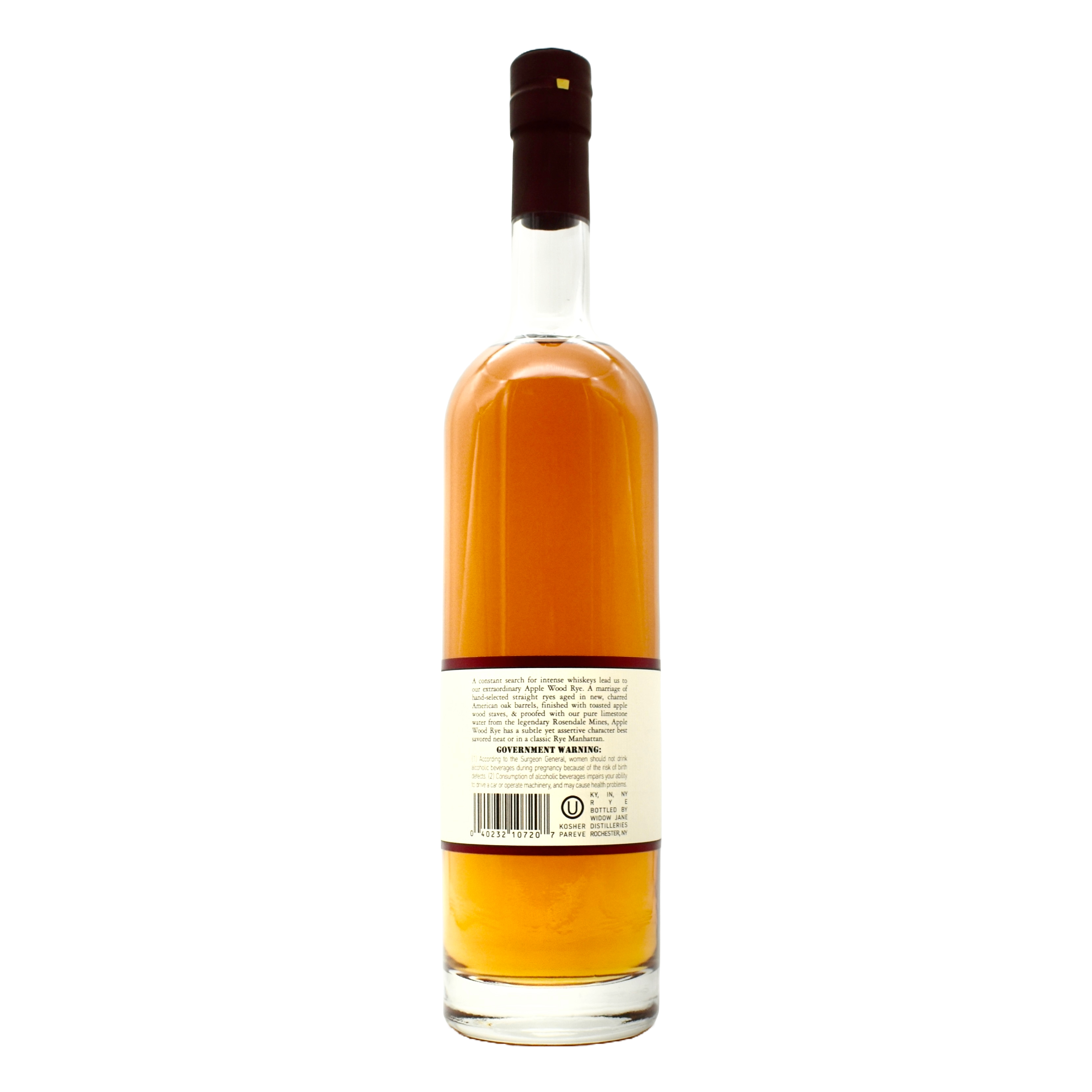 Widow Jane Rye Whiskey Apple Wood 750ml
