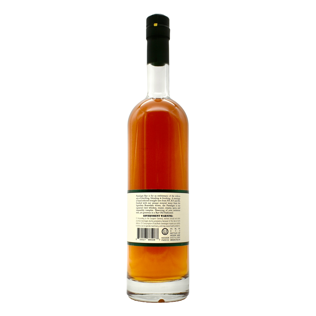 Widow Jane Rye Whiskey Paradigm 750ml