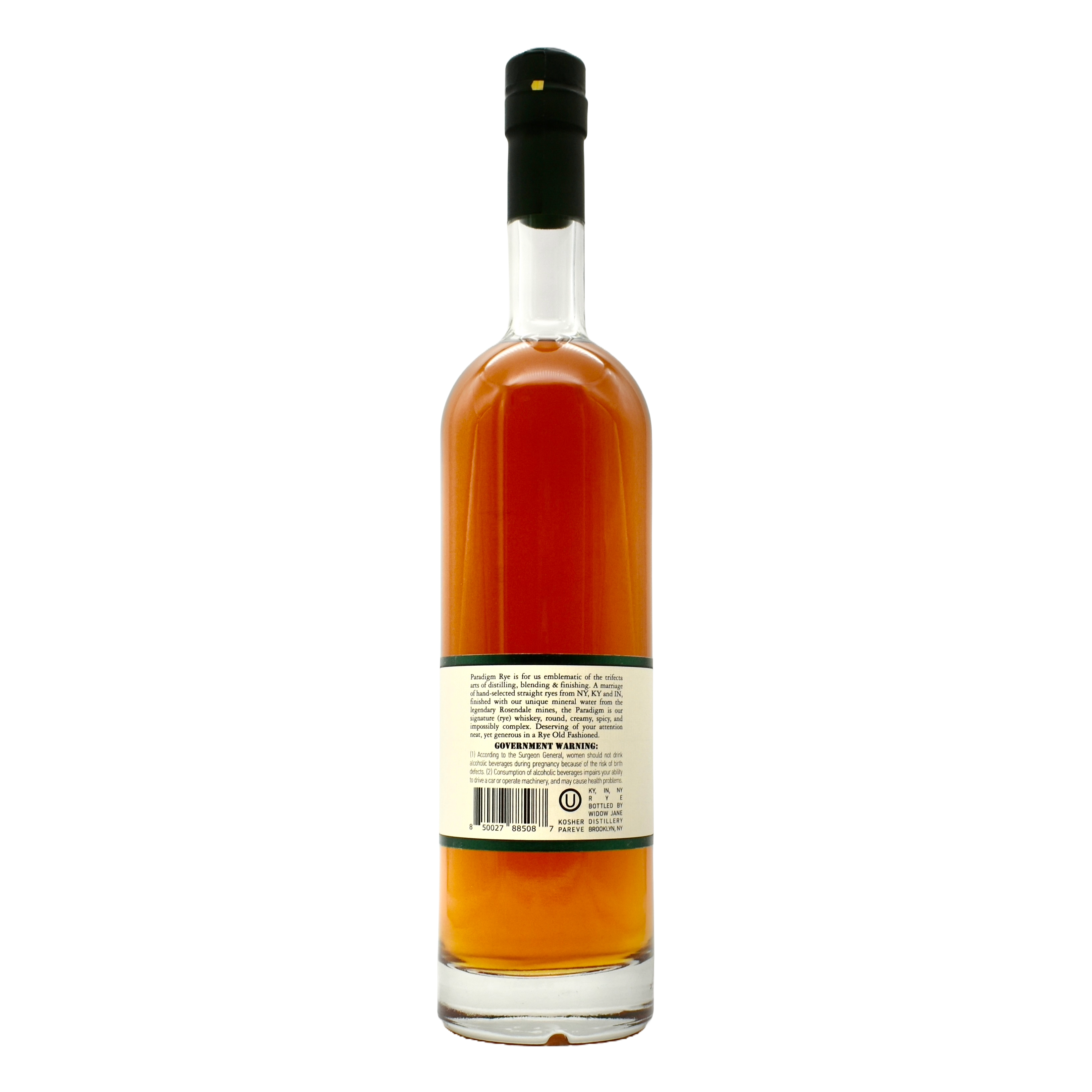 Widow Jane Rye Whiskey Paradigm 750ml