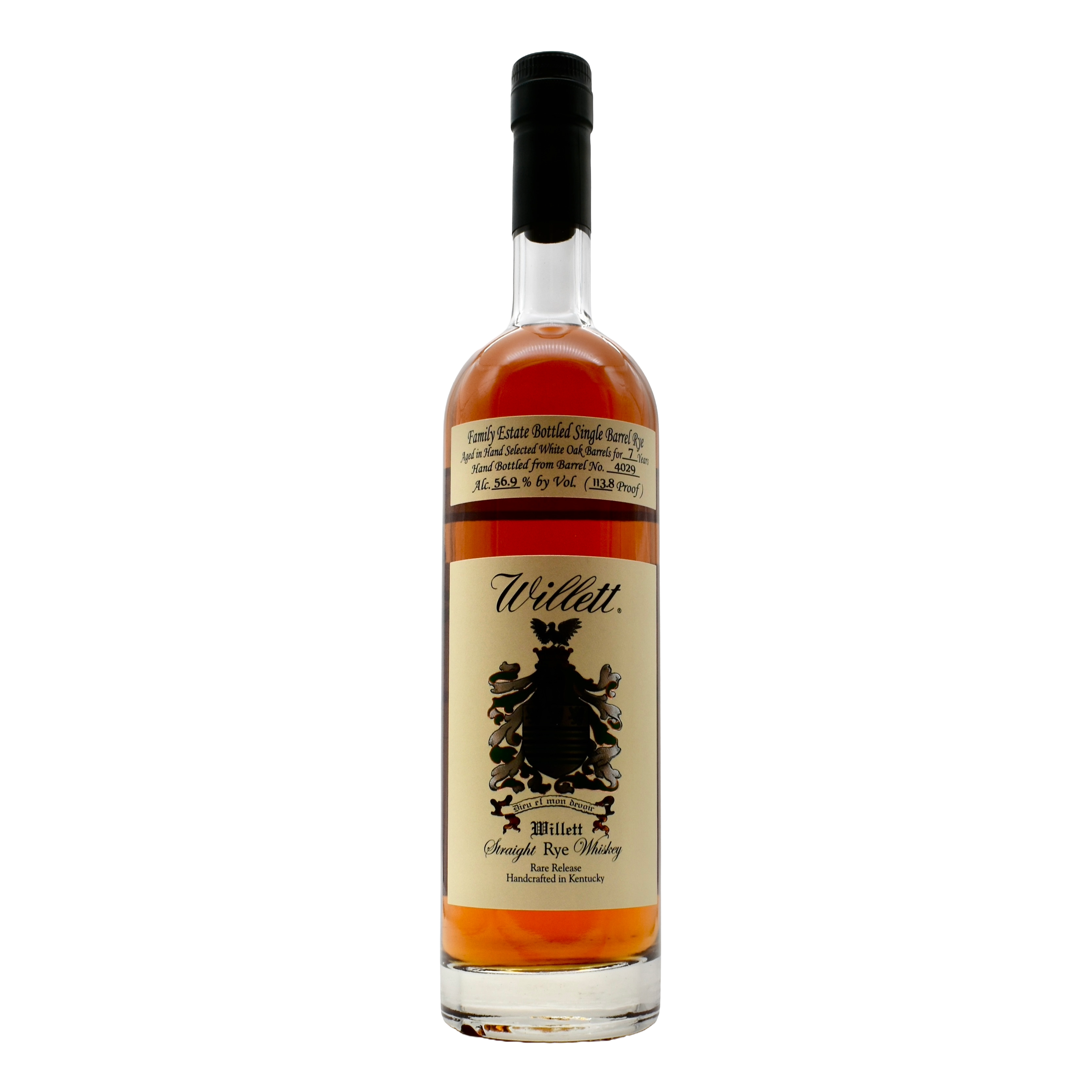 Willett Rye 7 Year Single Barrel #4029 750ml