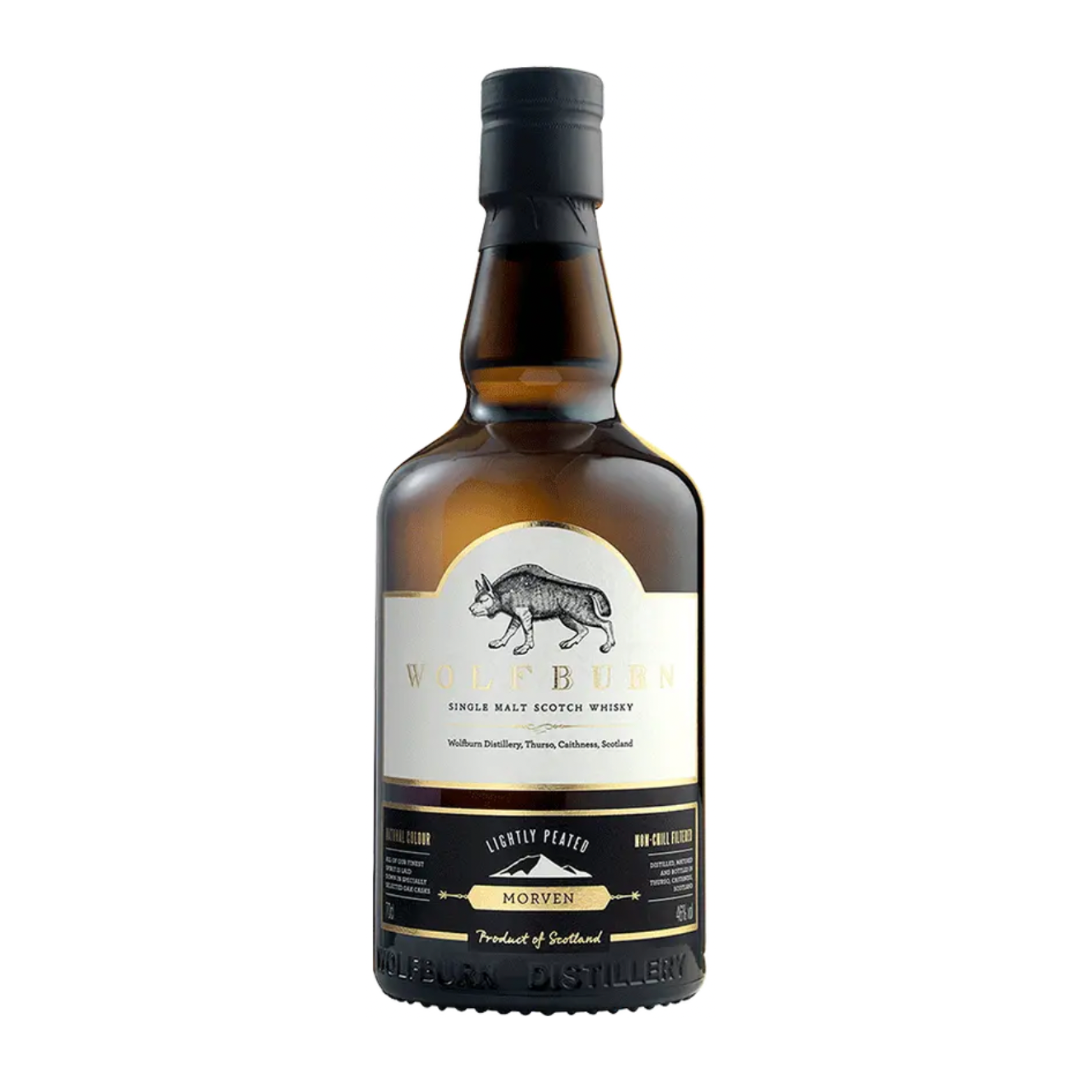 Wolfburn Morven Lightly Peated Single Malt Scotch Whisky 750ml