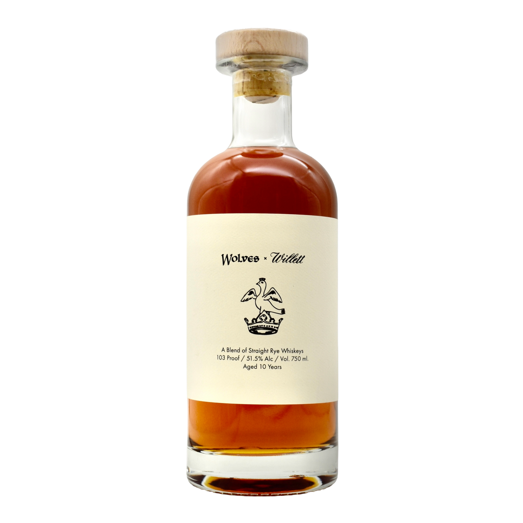 Wolves x Willett 10 Year Rye Whiskey 750ml