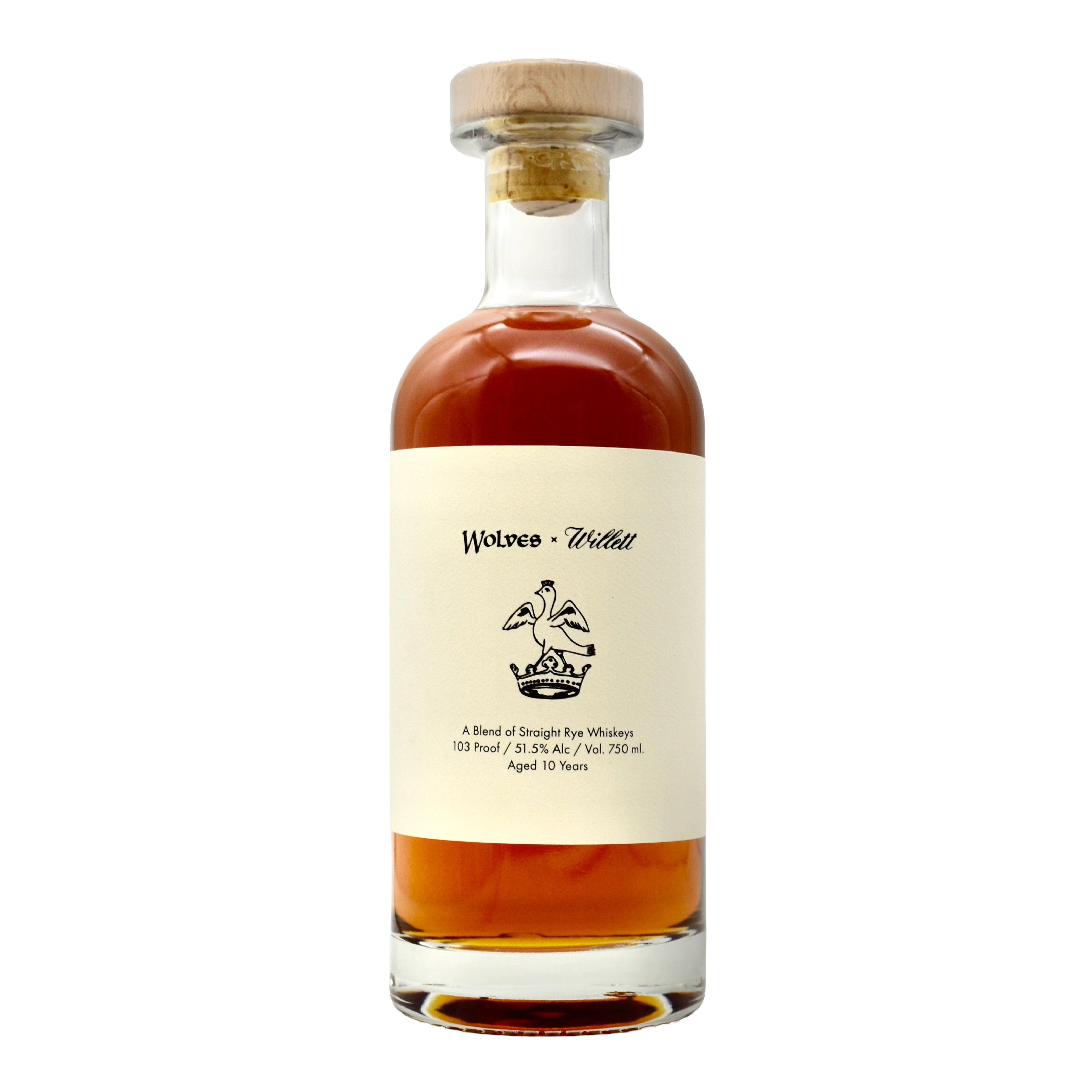 Wolves x Willett 10 Year Rye Whiskey 750ml