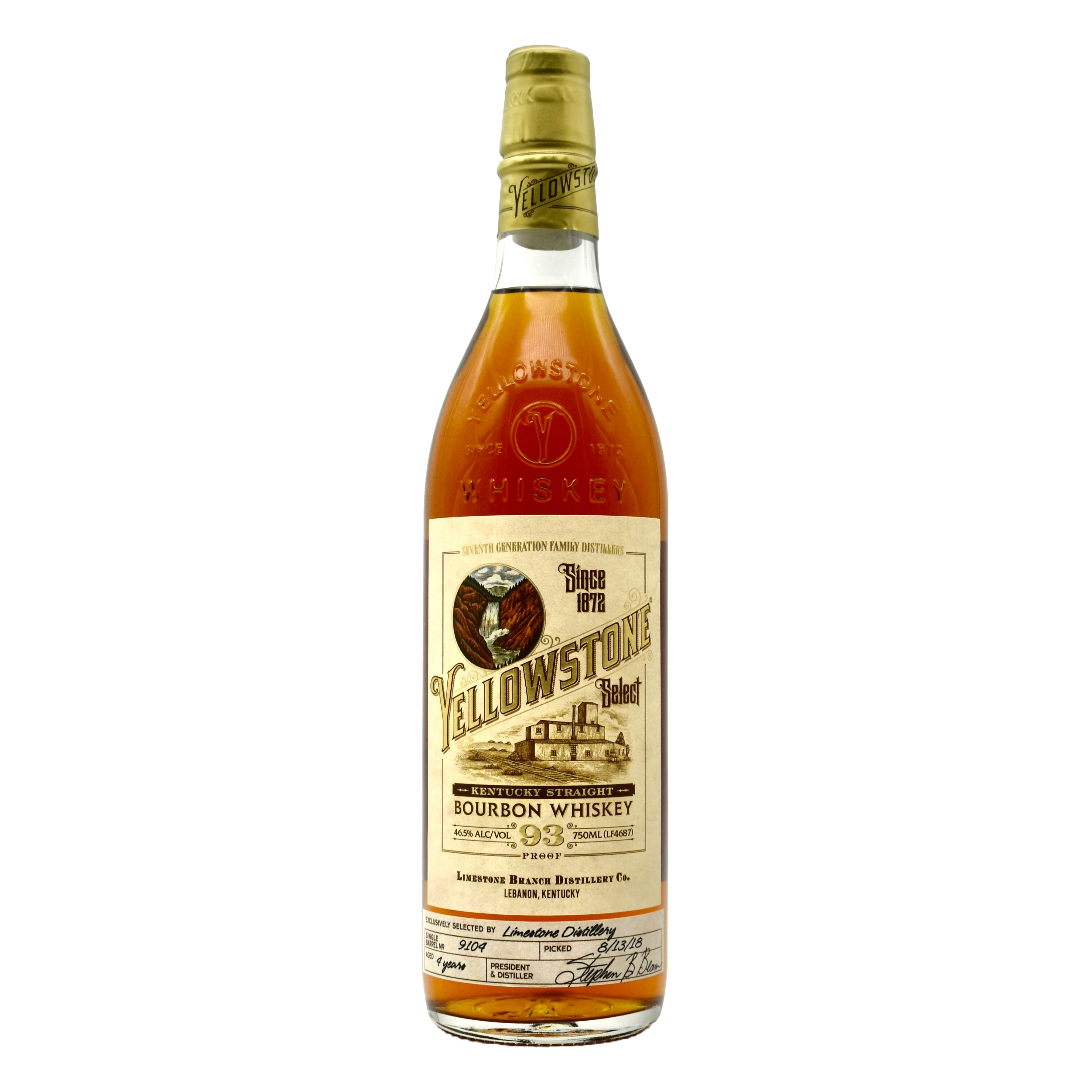 Yellowstone Bourbon 750ml [Selected by Limestone Distillery]