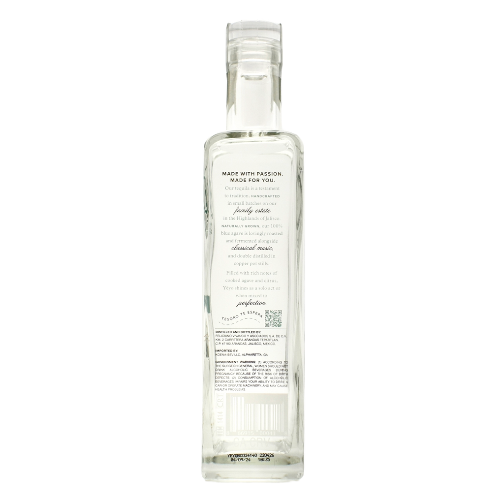 Yeyo Tequila Blanco High Proof 750ml