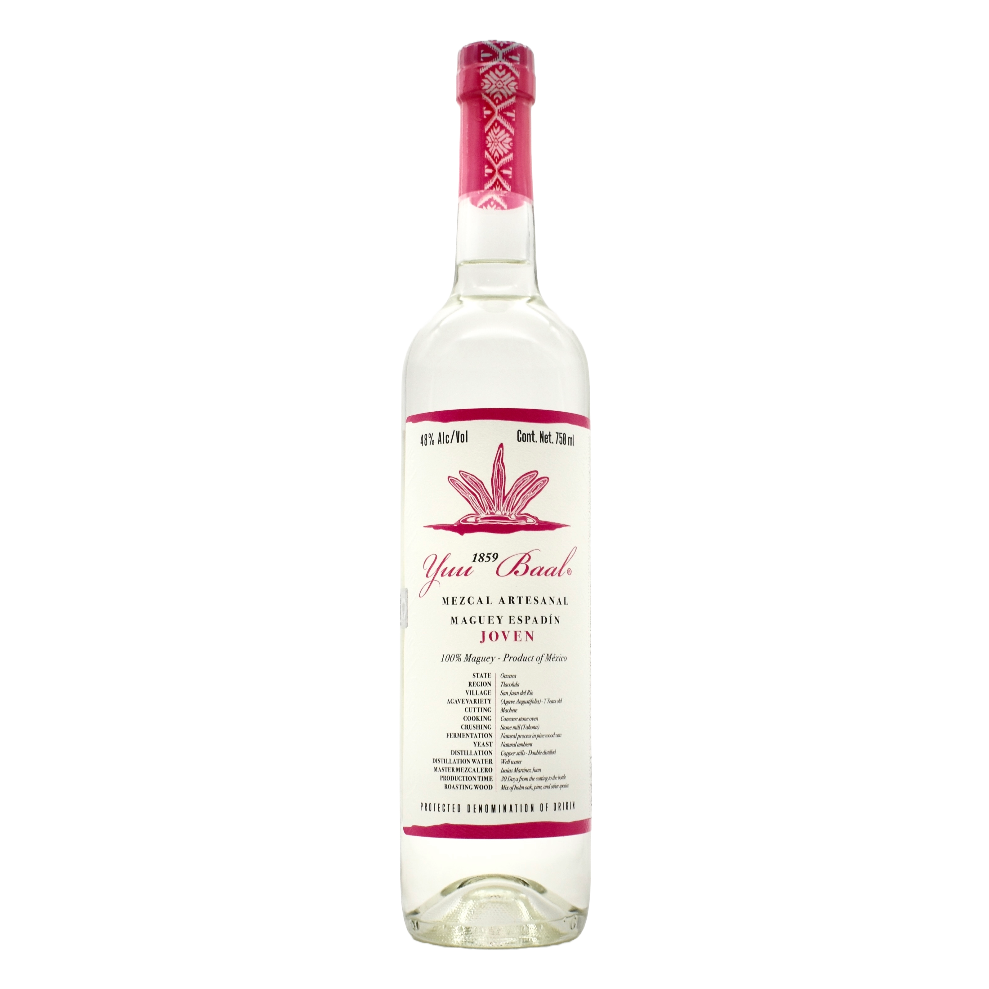 Yuu Baal Joven Espadin Mezcal 750ml