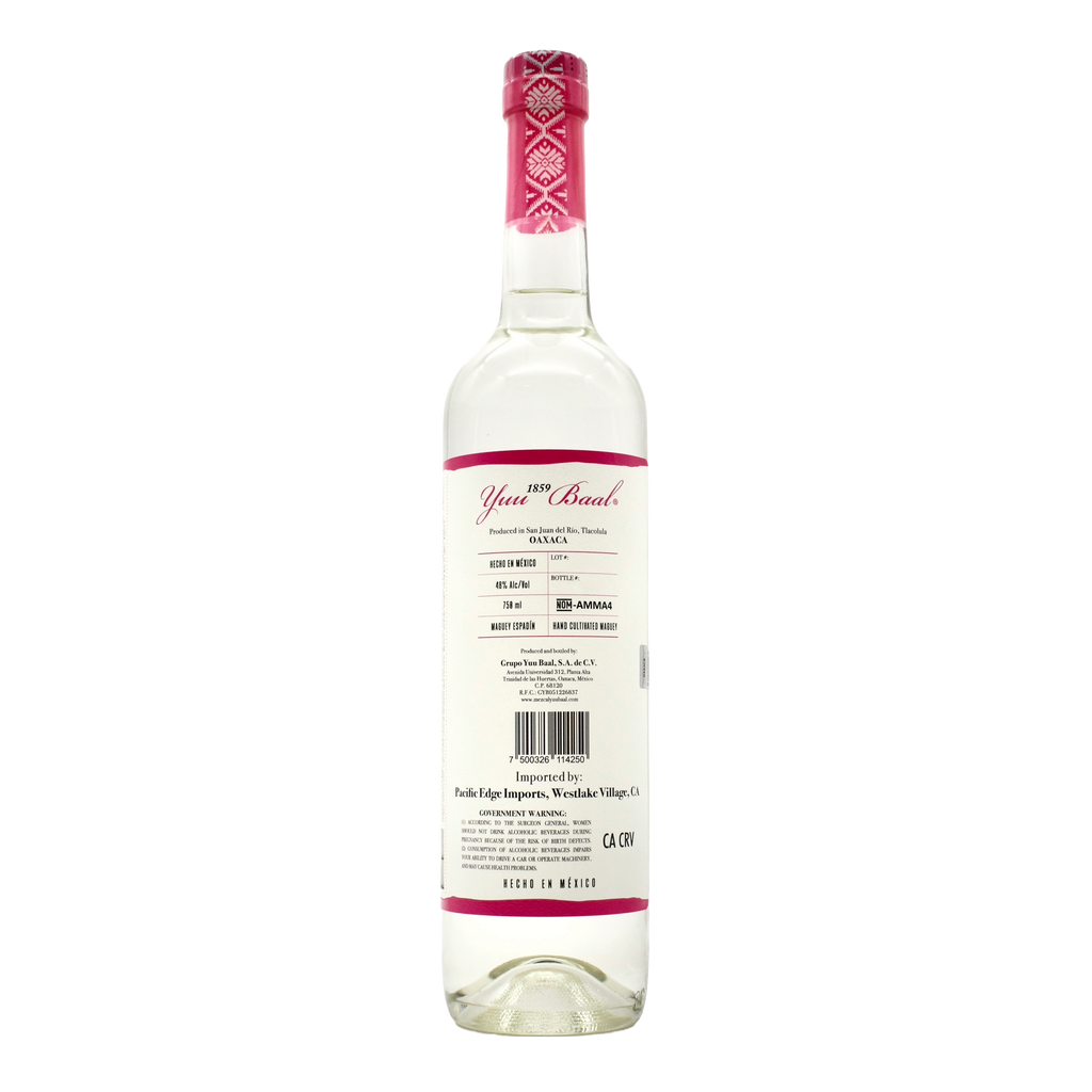Yuu Baal Joven Espadin Mezcal 750ml