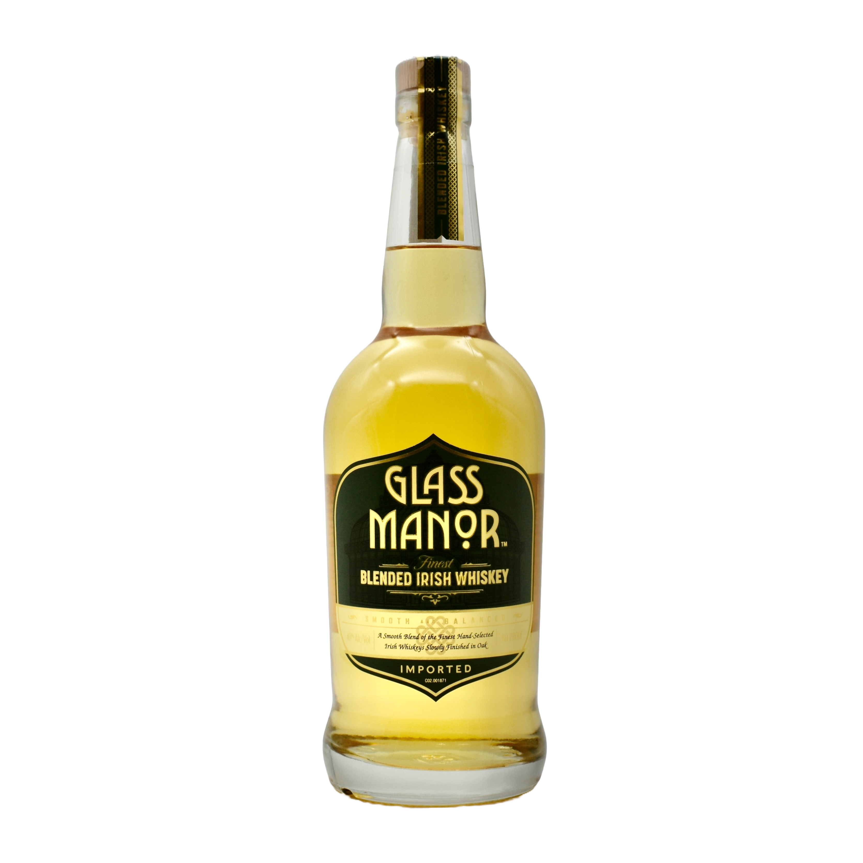 Glass Manor Irish Whiskey 750ml